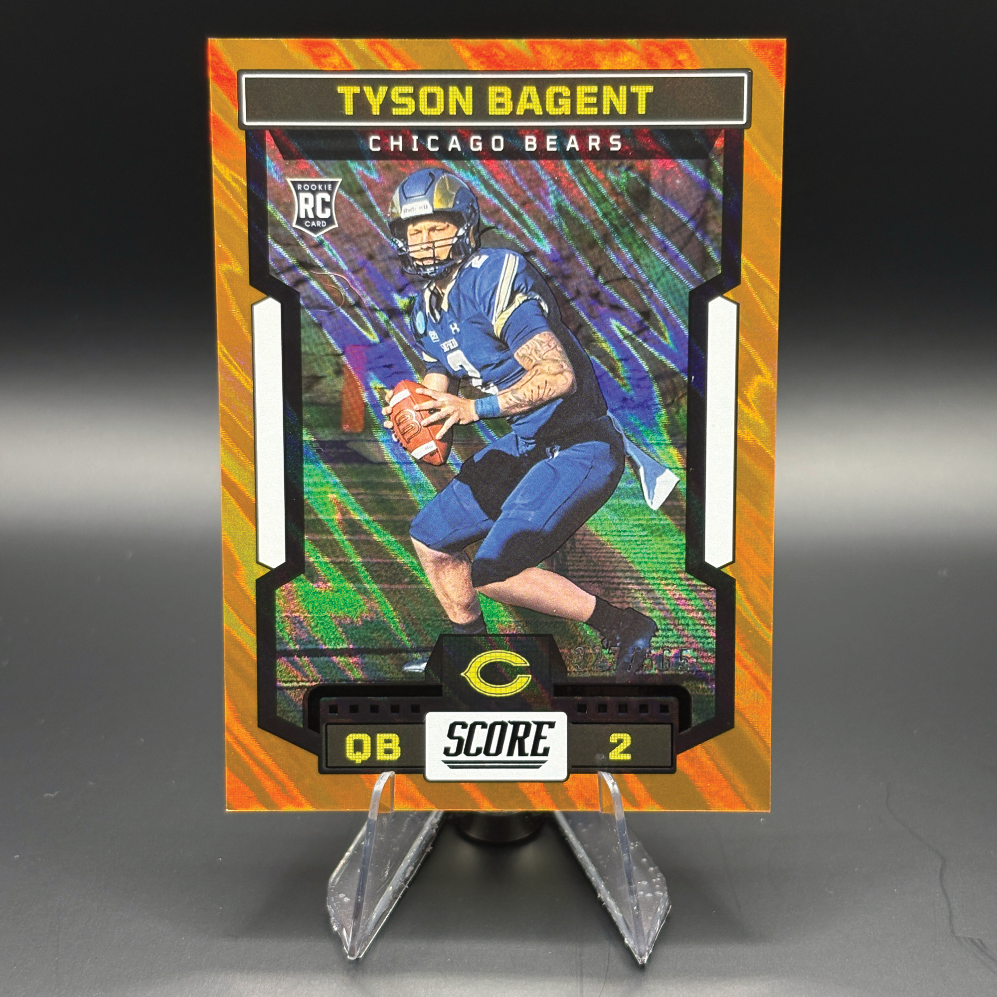 Tyson Bagent (Orange Lava 327/565) - 2023 Panini Score #312