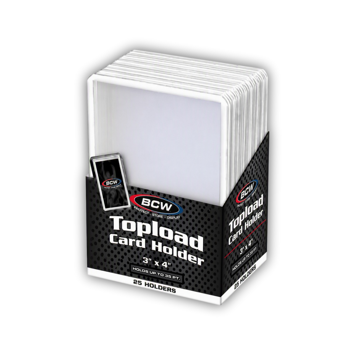 Colored Toploaders (35 pt.) - 25 Pack Card Protectors