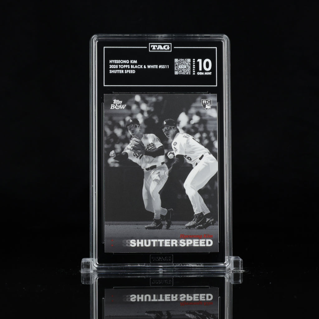 Hyeseong Kim (Shutter Speed RC) - TAG 10 - 2025 Topps Black & White #SS11