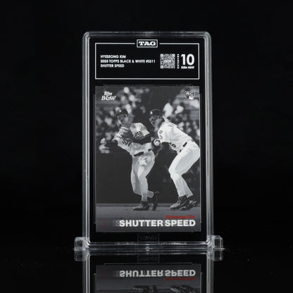 Hyeseong Kim (Shutter Speed RC) - TAG 10 - 2025 Topps Black & White #SS11