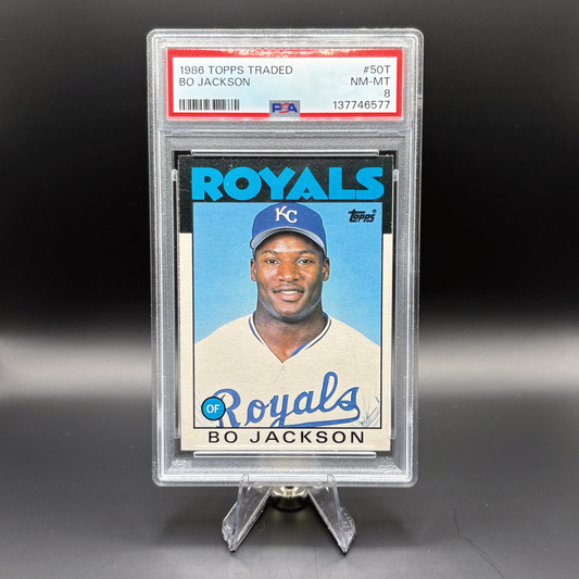 Bo Jackson - PSA 8 - 1986 Topps Traded #50T