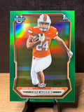 Caleb Hawkins (RC Green Refractor /99) - 2026 Bowman Bowman Chrome #BCP-71 Football trading card, front and back