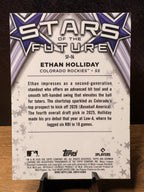 Ethan Holliday (Base) - 2026 Bowman Chrome Stars of the Future #SF-16 Baseball trading card, back