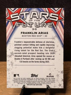 Franklin Arias (Base) - 2026 Bowman Chrome Stars of the Future #SF-19 Baseball trading card, back