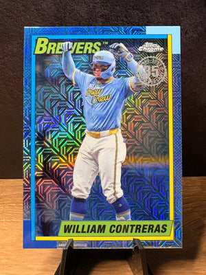 William Contreras (Mojo Refractor) - 2025 Topps 1990 Topps Chrome 35th #T90C-125
