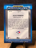 JoJo Parker (Mojo Refractor) - 2025 Bowman Chrome Prized Prospects #PP-9 Baseball trading card, back