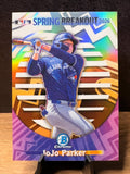 JoJo Parker (Base) - 2026 Bowman Chrome Spring Breakout #SB-9 Baseball trading card, front and back