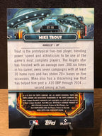 Mike Trout (Refractor) - 2025 Topps Chrome Extraterrestrial Talent #ET-18 Baseball trading card, back