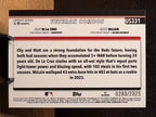 Elly De La Cruz / Matt McLain (Gold /2025) - 2025 Topps Update Series - #US331 Baseball trading card, back