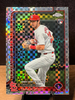 Thomas Saggese (RC X-Fractor) - 2025 Topps Chrome Update Series Rookie #USC157