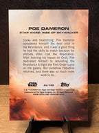 Poe Dameron (Aurebesh Variation /99) - 2024 Topps Chrome Star Wars #AV-145 Star Wars trading card, back