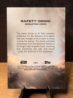 Safety Droid (RC Green Refractor /99) - 2025 Topps Chrome Star Wars #161 Star Wars trading card, back