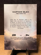 Captain Blex (RC Green Refractor /99) - 2025 Topps Chrome Star Wars #15 Star Wars trading card, back