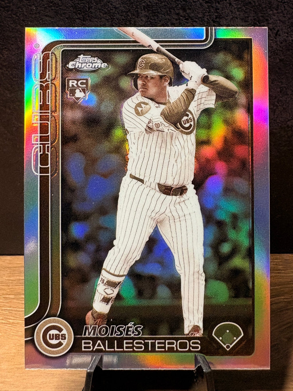 Moisés Ballesteros (RC Sepia Refractor) - 2025 Topps Chrome Update Series #USC93 Baseball trading card, front and back