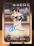 Alberto Rios - 2024 Topps Pro Debut Autographs #PD-162 Baseball trading card, front and back