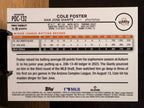 Cole Foster (Refractor /99) - 2024 Topps Pro Debut Chrome #PDC-132 Baseball trading card, back