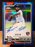 Dylan Smith (RC Blue Refractor /150) - 2026 Topps Chrome Rookie #RA-DSM Baseball trading card, front and back