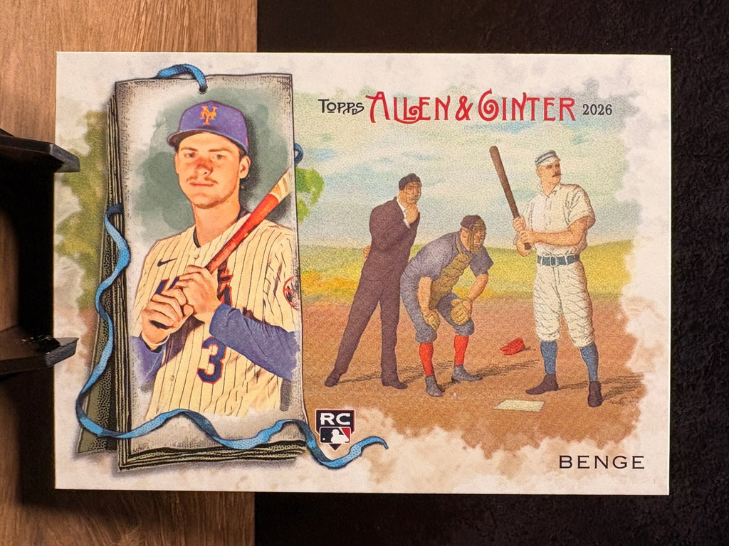 Carson Benge (RC Base) - 2026 Topps Allen & Ginter N43 #N43-14 Baseball trading card, front and back