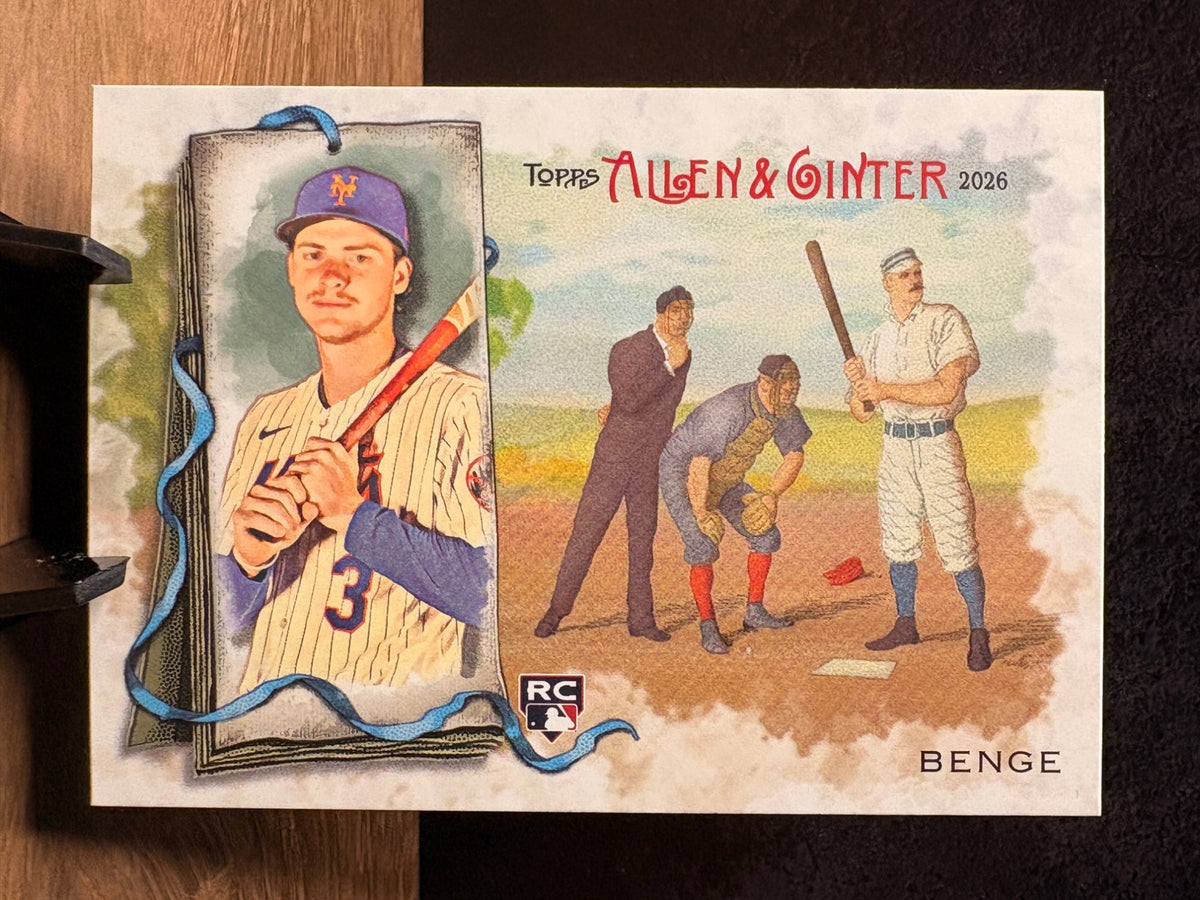 Carson Benge (RC Base) - 2026 Topps Allen & Ginter N43 #N43-14 Baseball trading card, front and back