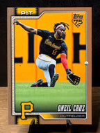 Oneil Cruz (Gold /2026) - 2026 Topps Series 1 #246 Baseball trading card, front and back