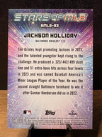 Jackson Holliday (RC Refractor) - 2024 Topps Update Series Stars of MLB #SMLB-83 Baseball trading card, back