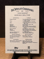 Adrián Beltré (Base) - 2025 Topps Allen & Ginter #323 Baseball trading card, back