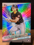 Jackson Holliday (RC Refractor) - 2024 Topps Update Series Stars of MLB #SMLB-83 Baseball trading card, front and back