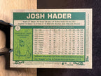Josh Hader (Pink Sparkle) - 2026 Topps Heritage #9 Baseball trading card, back