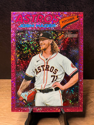 Josh Hader (Pink Sparkle Chrome) - 2026 Topps Heritage #9