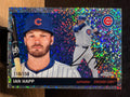 Ian Happ (Silver Sparkle Refractor /150) - 2025 Topps Heritage Chrome #80 Baseball trading card, front and back