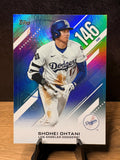 Shohei Ohtani (Base) - 2026 Topps Crunchin' Numbers #CN-9 Baseball trading card, front and back