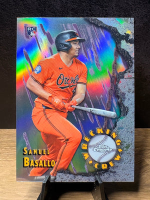 Samuel Basallo (RC Refractor) - 2026 Topps Chrome Wrecking Crew #WC-24