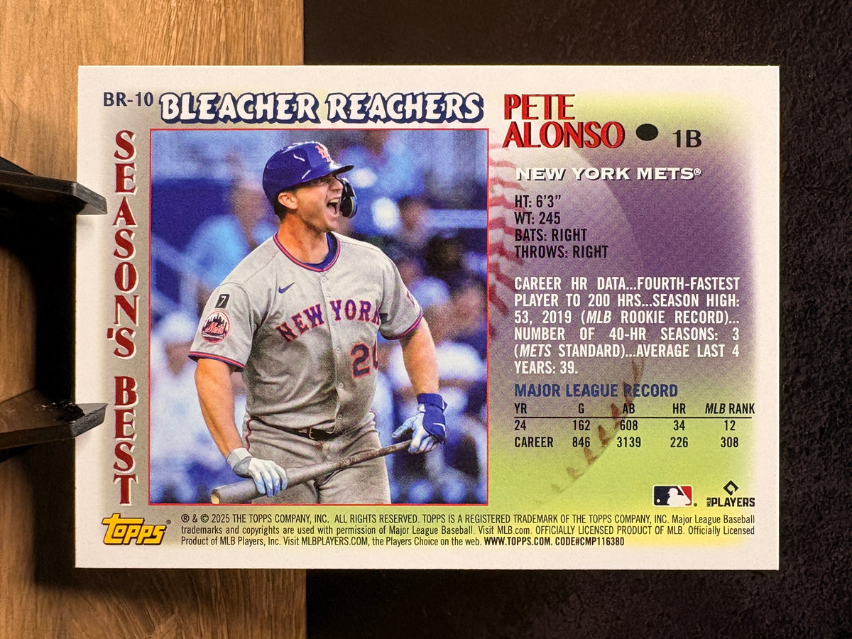 Pete Alonso - 2025 Topps Bleacher Reachers #BR-10