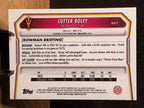 Cutter Boley (Aqua Refractor /199) - 2026 Bowman Chrome Bowman University #BCP-1 Football trading card, back