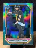 Cutter Boley (Aqua Refractor /199) - 2026 Bowman Chrome Bowman University #BCP-1 Football trading card, front and back