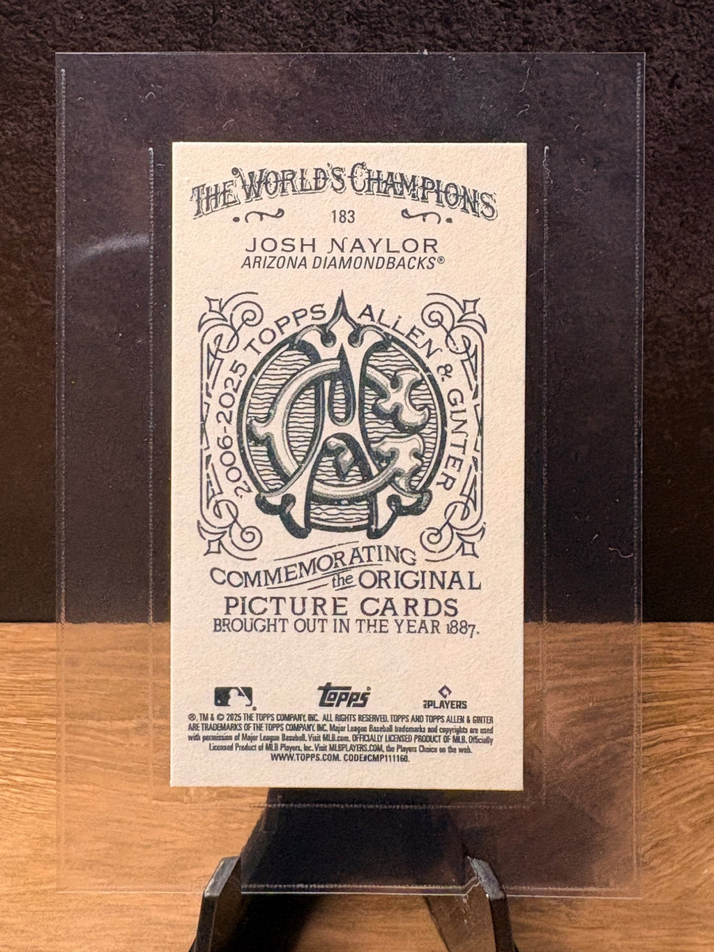 Josh Naylor (A&G Back) - 2025 Topps Allen & Ginter Mini #183 Baseball trading card, back