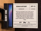 Roman Anthony (RC Base) - 2026 Topps Chrome Big Ticket Player #BTP-23 Baseball trading card, back