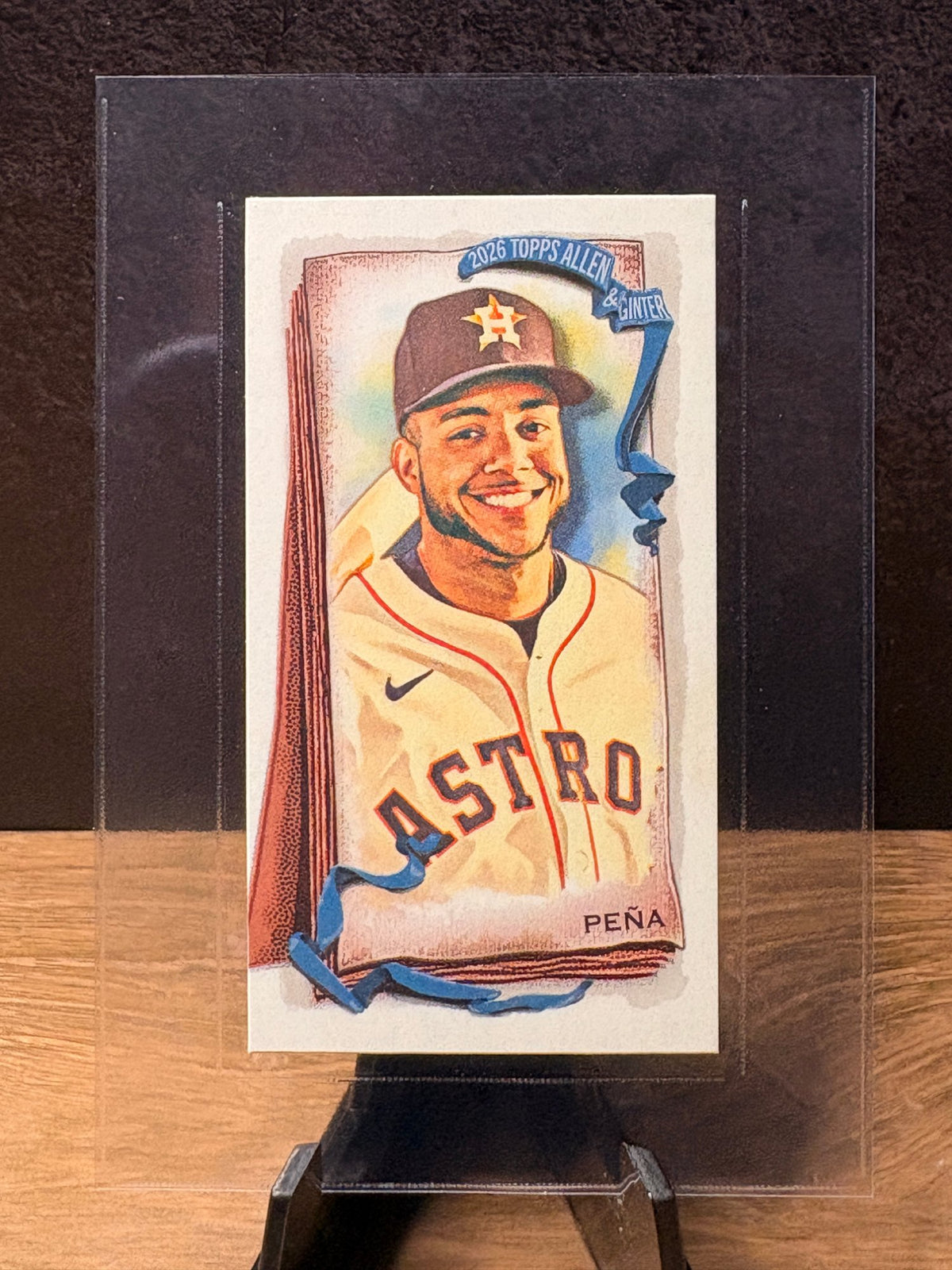 Jeremy Peña (A&G Back) - 2026 Topps Allen & Ginter Mini #72 Baseball trading card, front and back