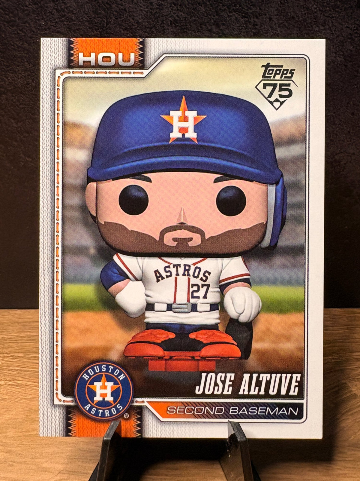 Jose Altuve (Funko Bitty Pop! Variation) - 2026 Topps Series Two #278 Baseball trading card, front and back