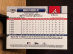 Ronald Acuña Jr. (MLB Logo Refractor) - 2026 Topps Chrome #124 Baseball trading card, back
