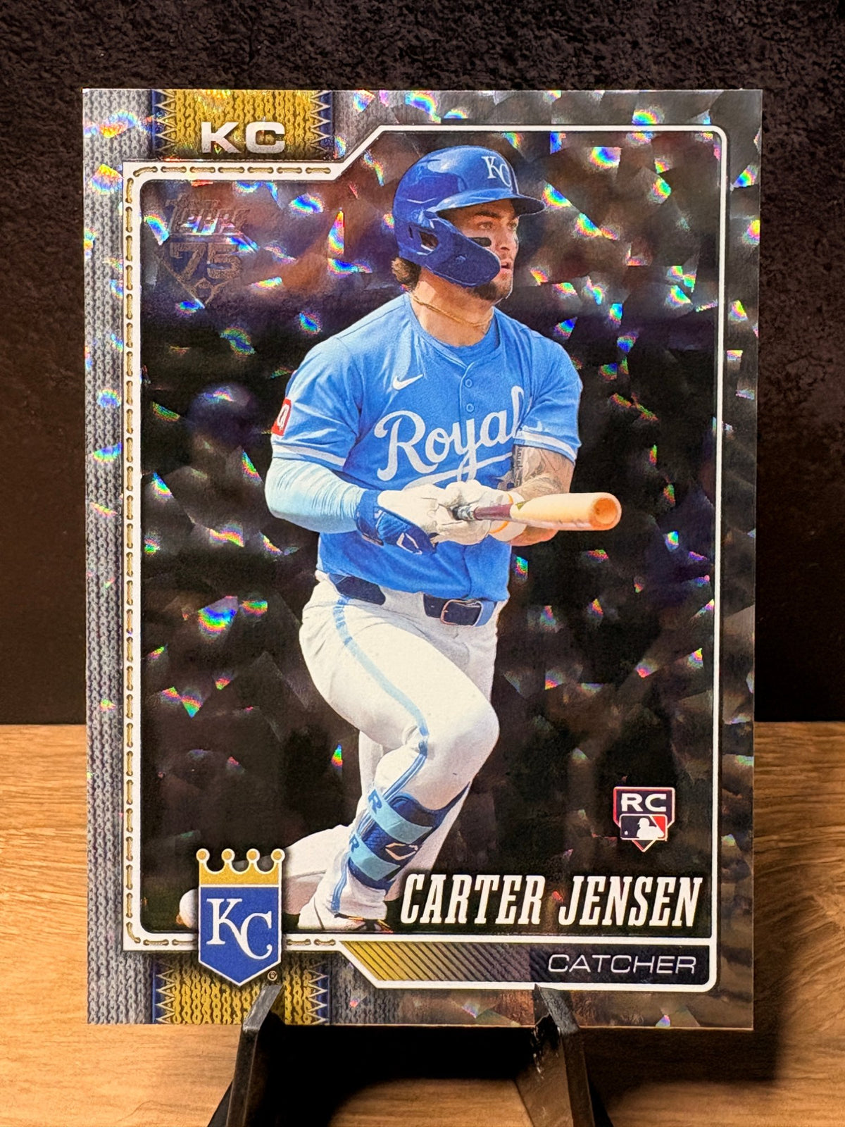 Carter Jensen (RC Holo Foil) - 2026 Topps Series Two #530 Baseball trading card, front and back