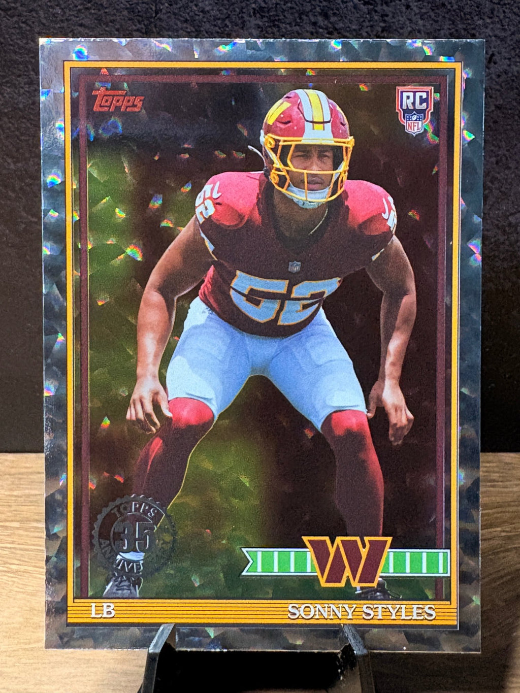 Sonny Styles (RC Crackle Foil) - 2026 Topps 1991 Topps 35th Anniversary #91TR-47 Football trading card, front and back