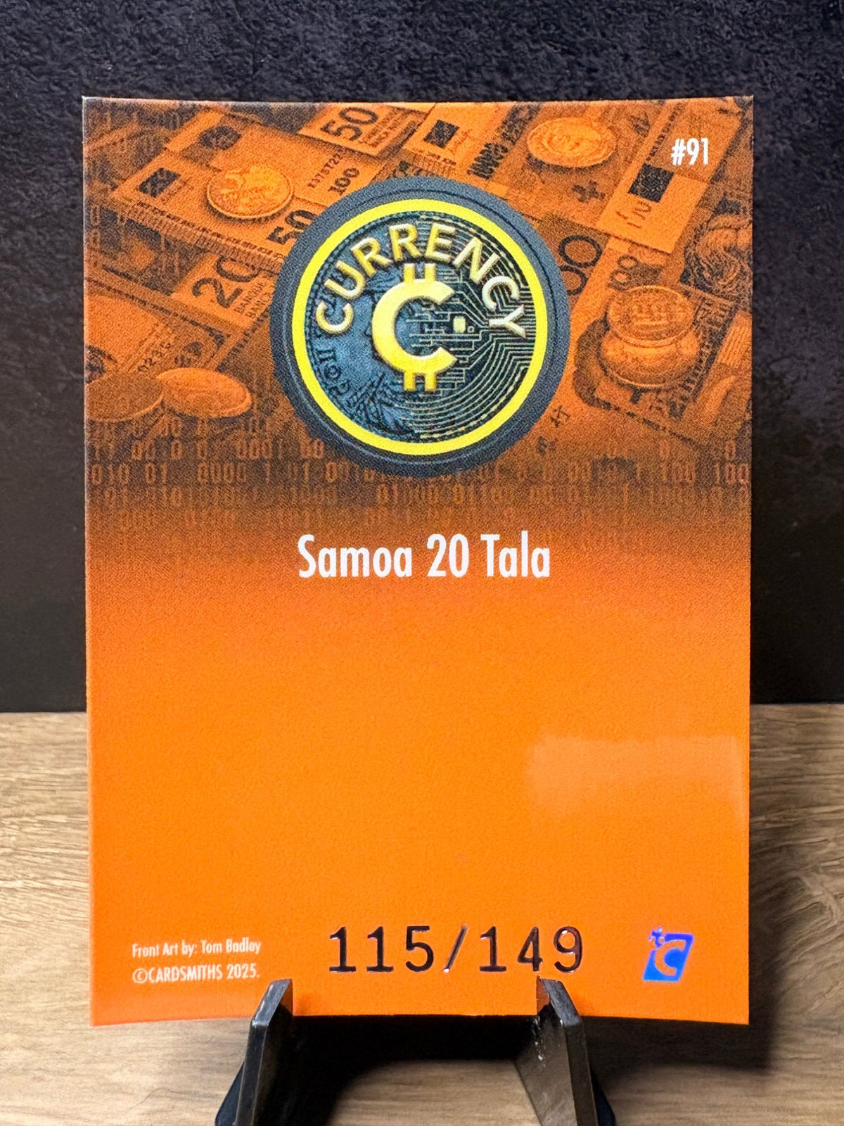 Samoa 20 Tala (Beryl /149) - 2025 Cardsmiths Currency #91 Currency trading card, back