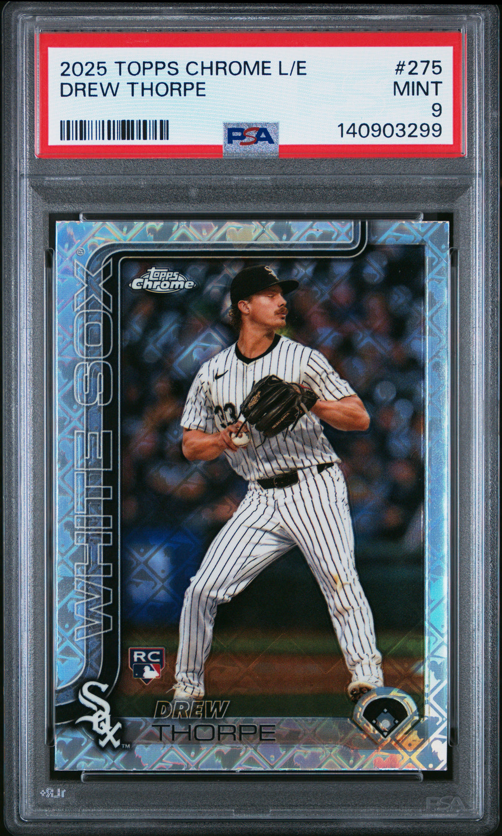 Drew Thorpe (RC) - PSA 9 - 2025 Topps Chrome Logofractor #275