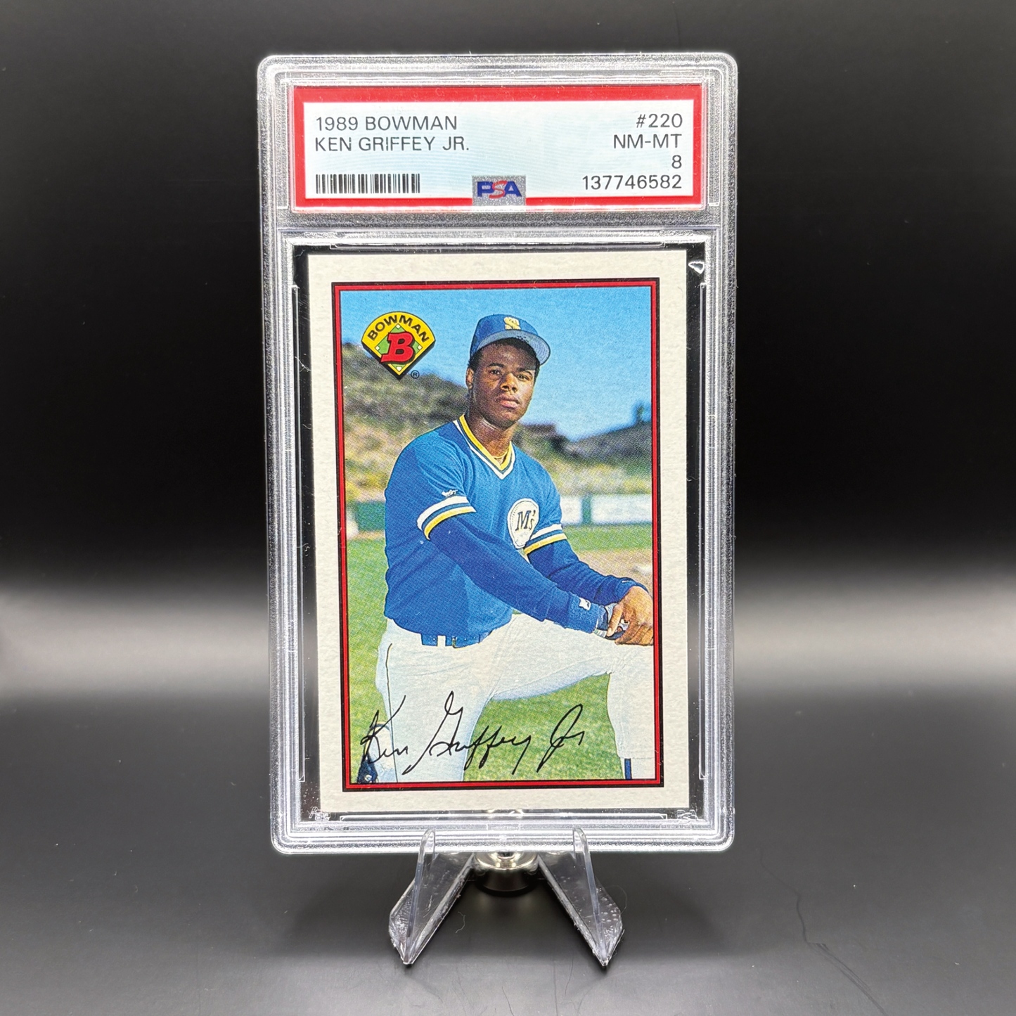 Ken Griffey Jr. - PSA 8 - 1989 Bowman #220
