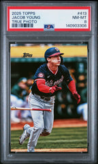 Jacob Young (True Photo Variation) - PSA 8 - 2025 Topps #413