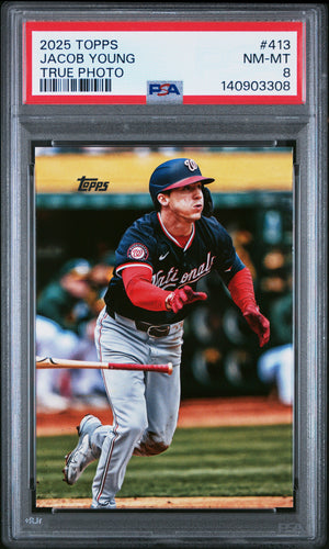 Jacob Young (True Photo Variation) - PSA 8 - 2025 Topps #413