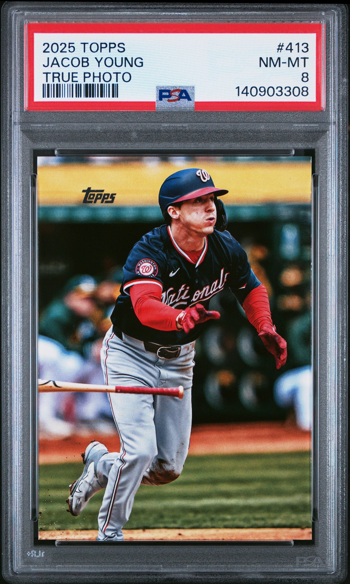 Jacob Young (True Photo Variation) - PSA 8 - 2025 Topps #413
