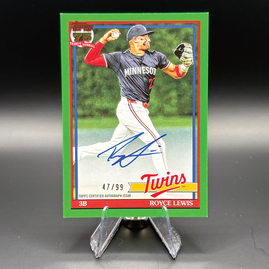 Royce Lewis (Green 47/99) - 2026 Topps 1991 Autograph #91A-RL